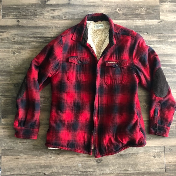 flannel shearling jacket